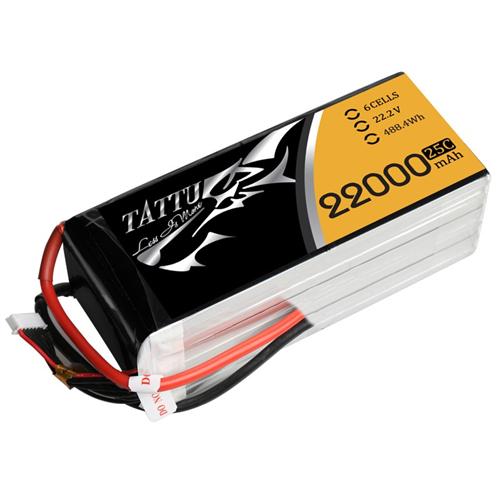 TATTU 22000mAh 22.2V 25C 6S1P Lipo Battery Pack [TA-25C-22000-6S1P]